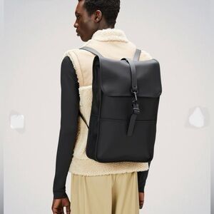 NWT Rains waterproof backpack in black